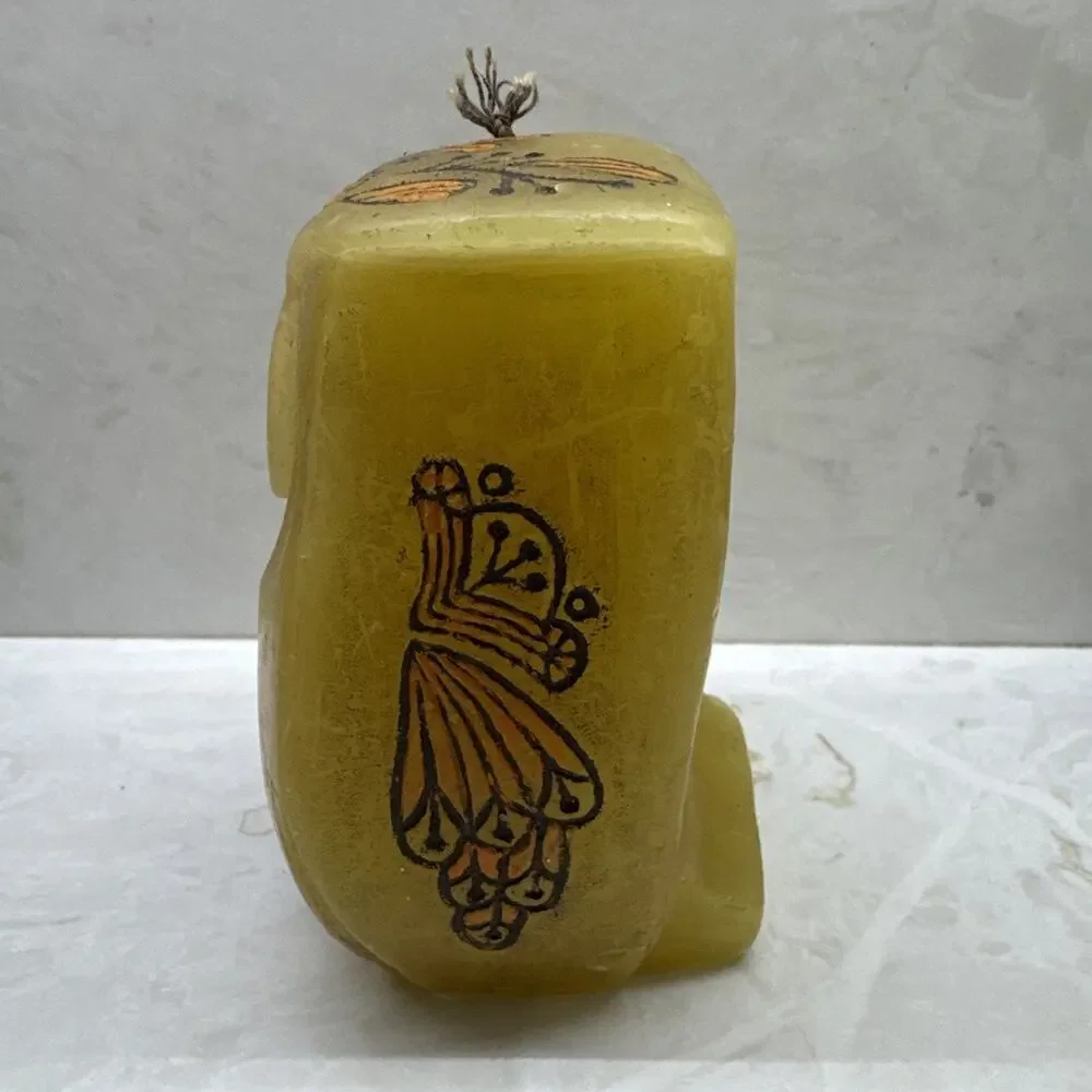 Vintage 1969 Hallmark Wax Owl Candle 7.25